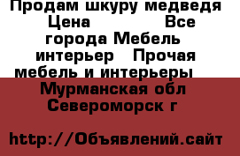 Продам шкуру медведя › Цена ­ 35 000 - Все города Мебель, интерьер » Прочая мебель и интерьеры   . Мурманская обл.,Североморск г.